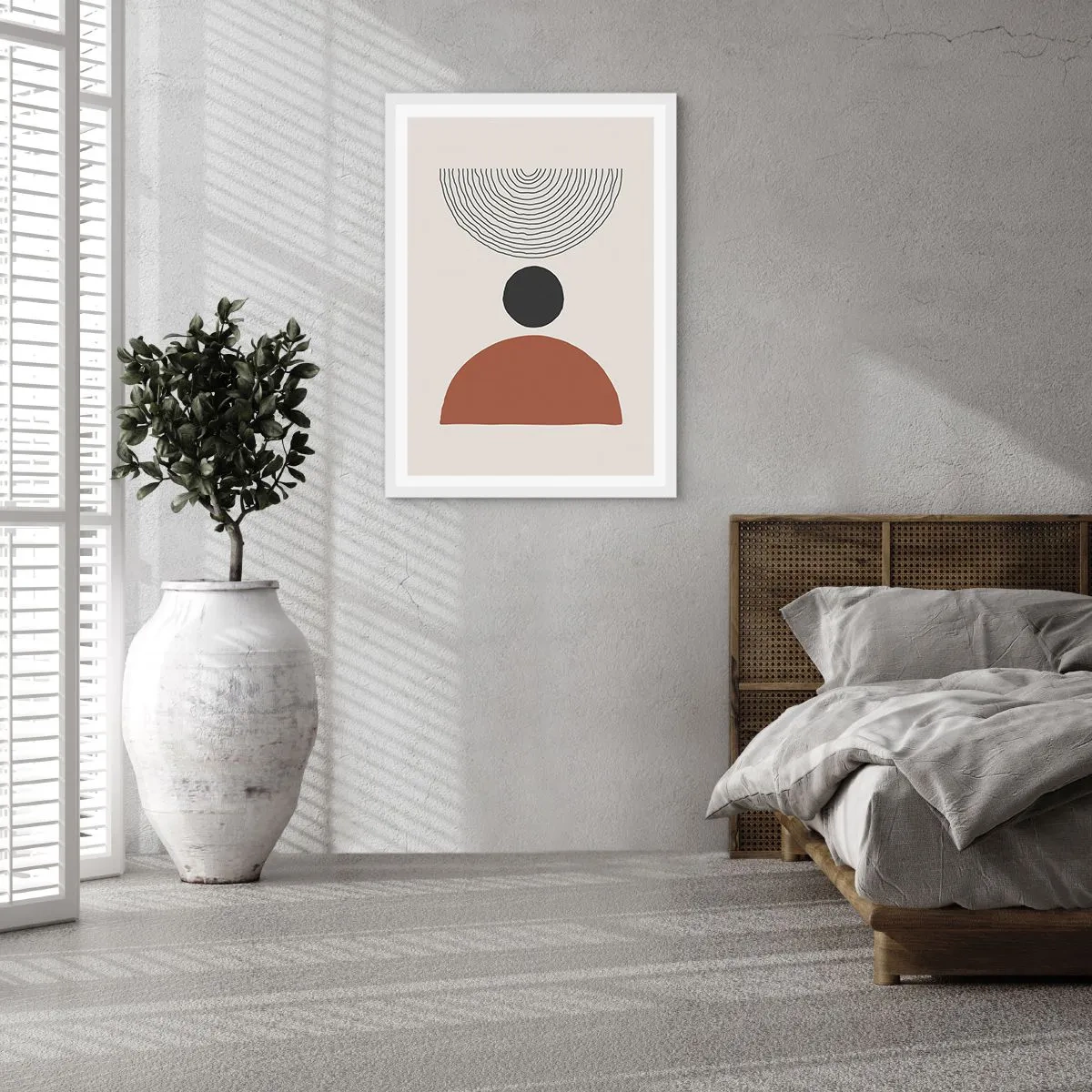 Plakat i hvid ramme - I rampelyset - 50x70 cm