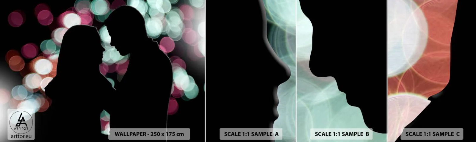 Fototapet Prøve Standard Eco - Ja! - Mennesker, Forelsket par, Date Night - 100x30 cm