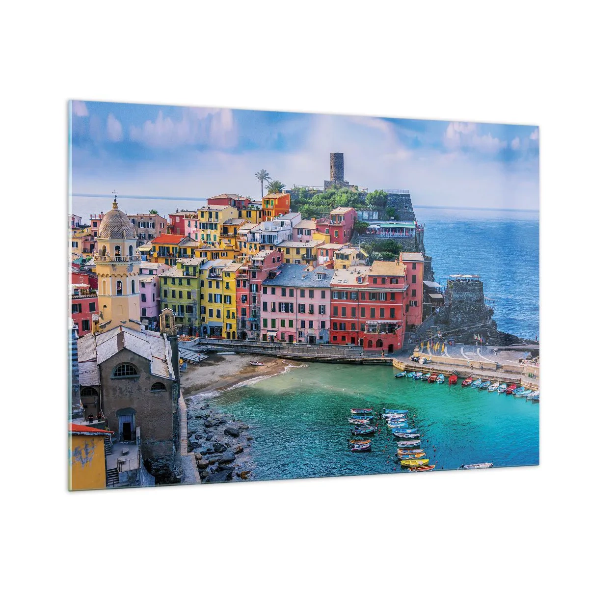 Billede på glas - Middelhavets magiske by - 100x70 cm