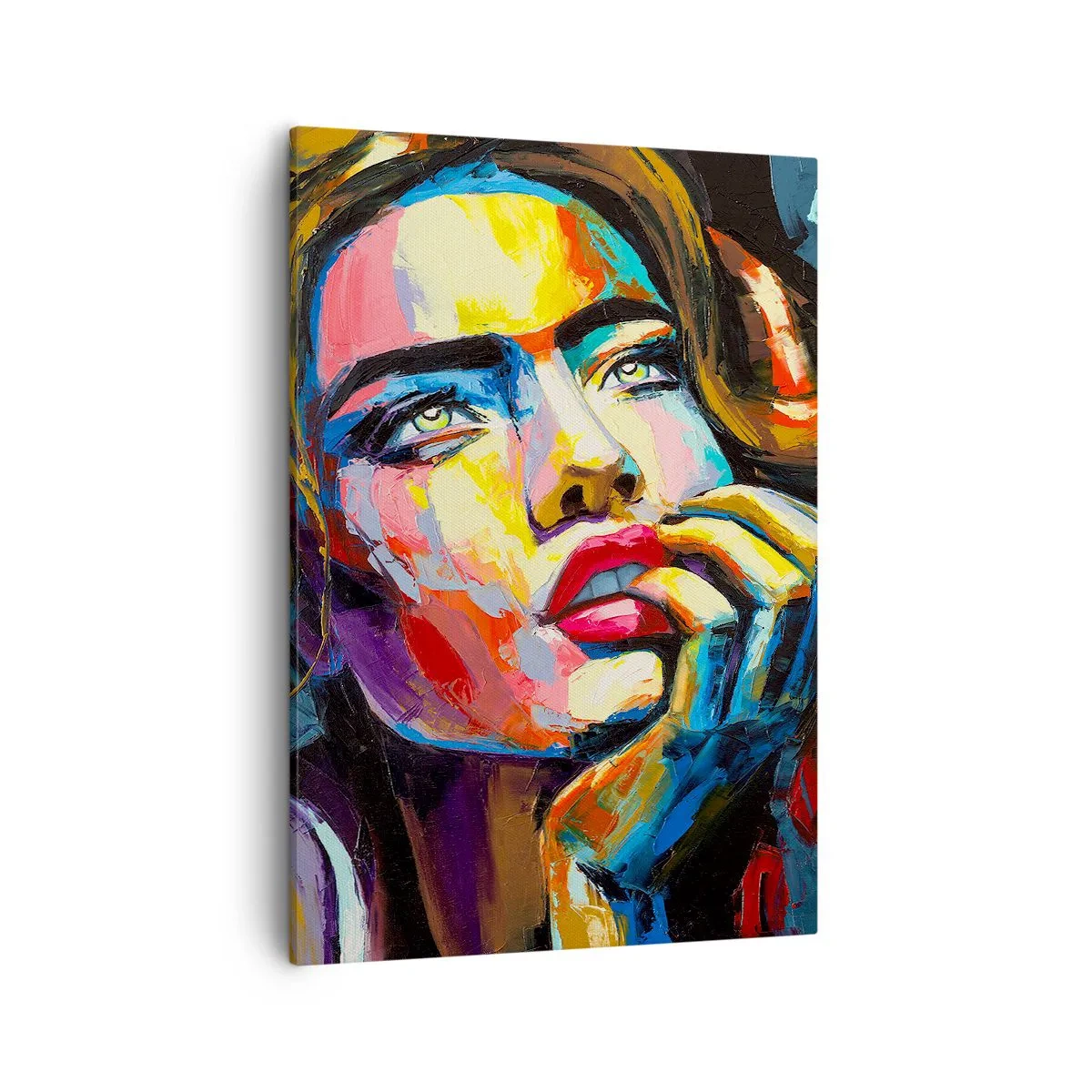 Lærredstryk - Billede på lærred - Drømme som fugle svæver gennem himlen - 50x70 cm