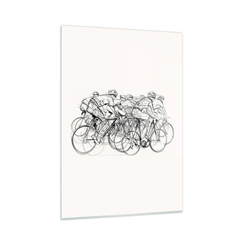 Billede på glas - Sammen i et team - 50x70 cm