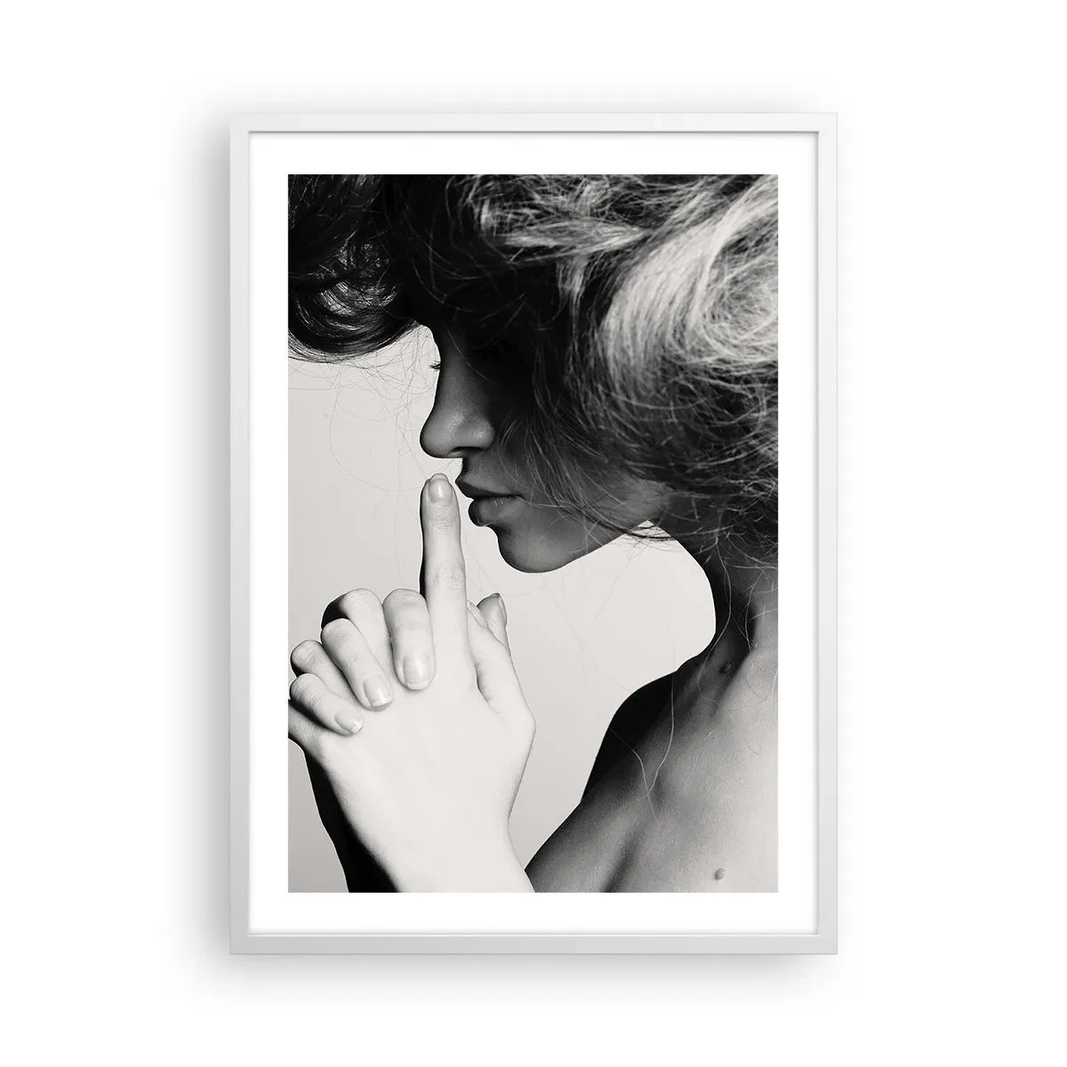 Plakat i hvid ramme - Lyt til sig selv - 50x70 cm