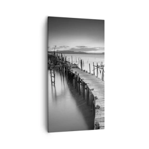 Lærredstryk - Billede på lærred - Stilheden fra en glemt kyst - 55x100 cm