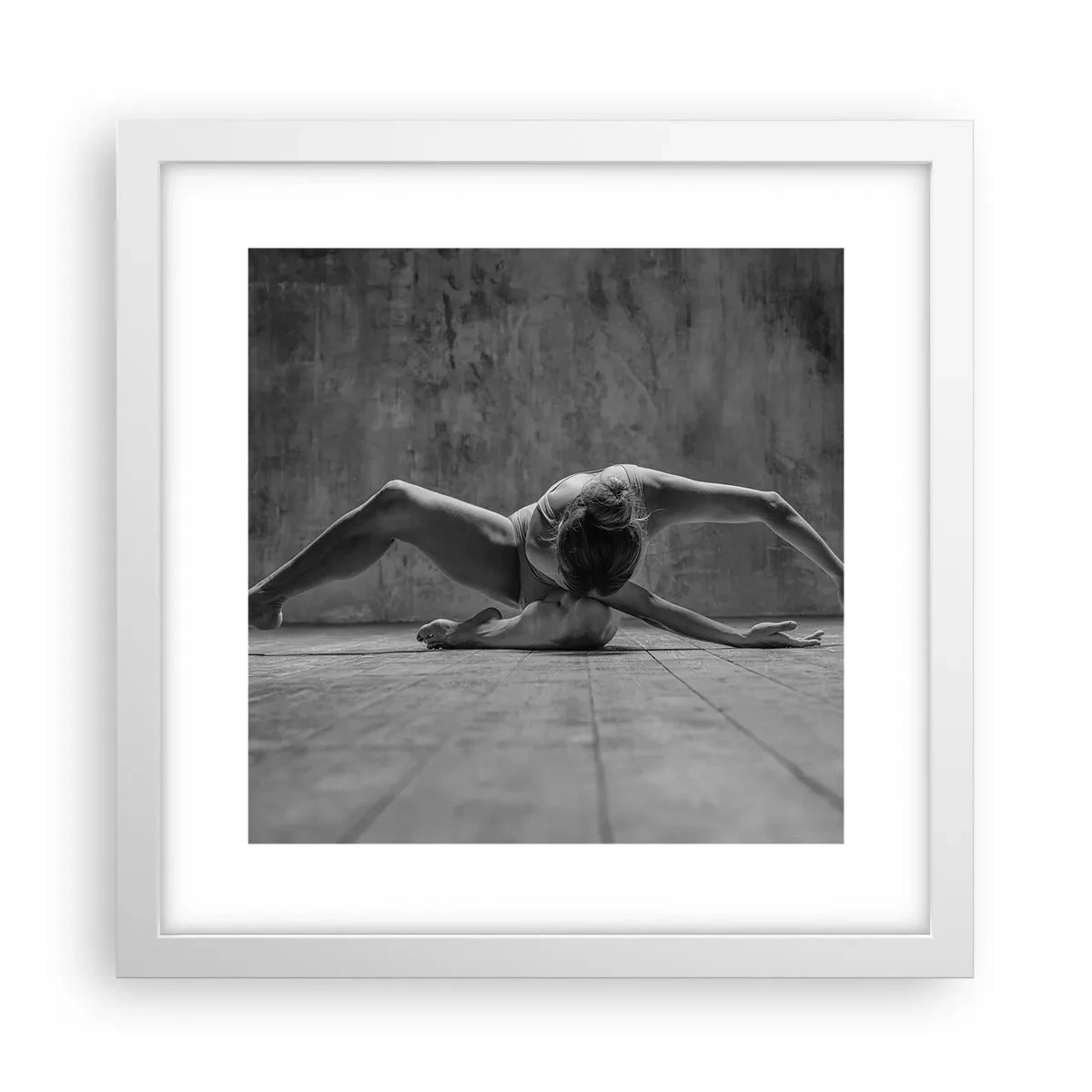 Plakat i hvid ramme - Symmetri fundet - 30x30 cm