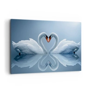 Lærredstryk - Billede på lærred - Tid til kærlighed - 100x70 cm