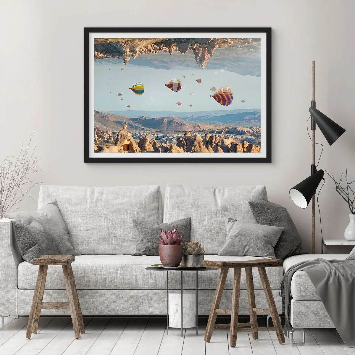 Plakat i sort ramme - Alt er muligt her - 40x30 cm