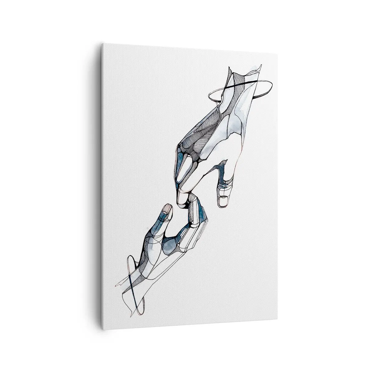 Lærredstryk - Billede på lærred - En god gestus - 70x100 cm