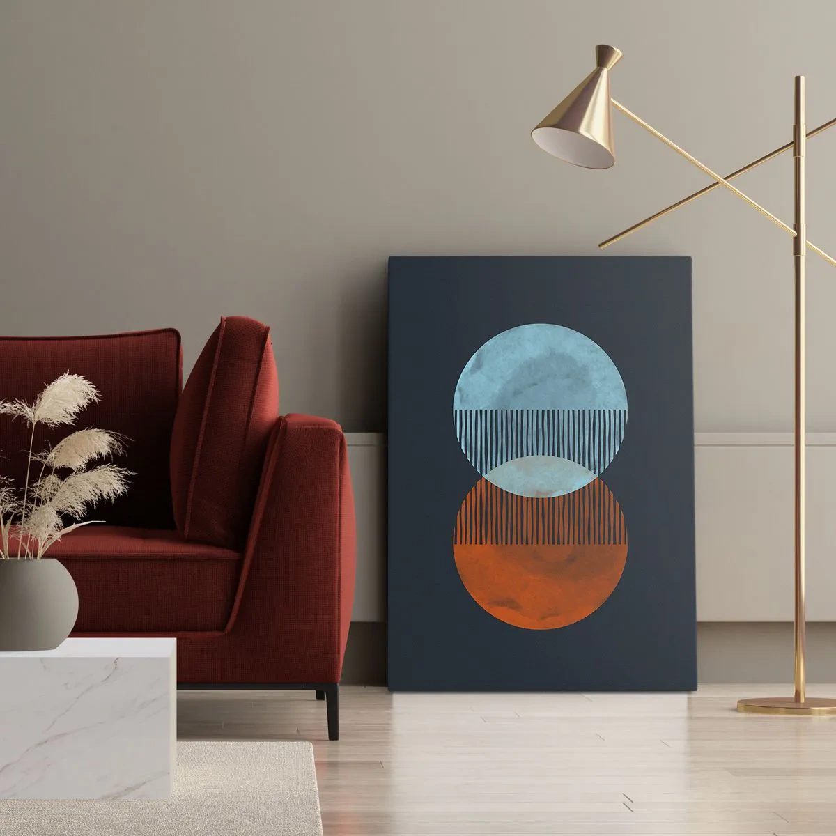 Lærredstryk - Billede på lærred - Astronomisk fantasi - 50x70 cm