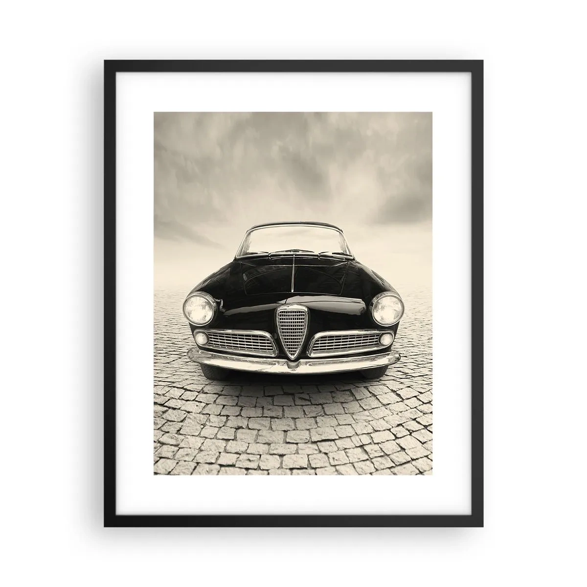 Plakat i sort ramme - Og hvordan kan man ikke elske mig? - 40x50 cm