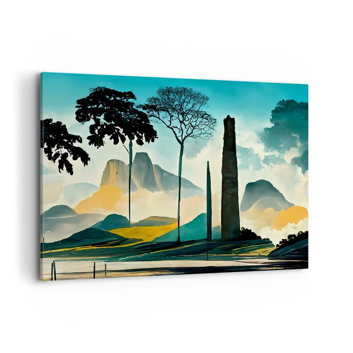 Lærredstryk - Billede på lærred - Stadig højere og højere - 100x70 cm