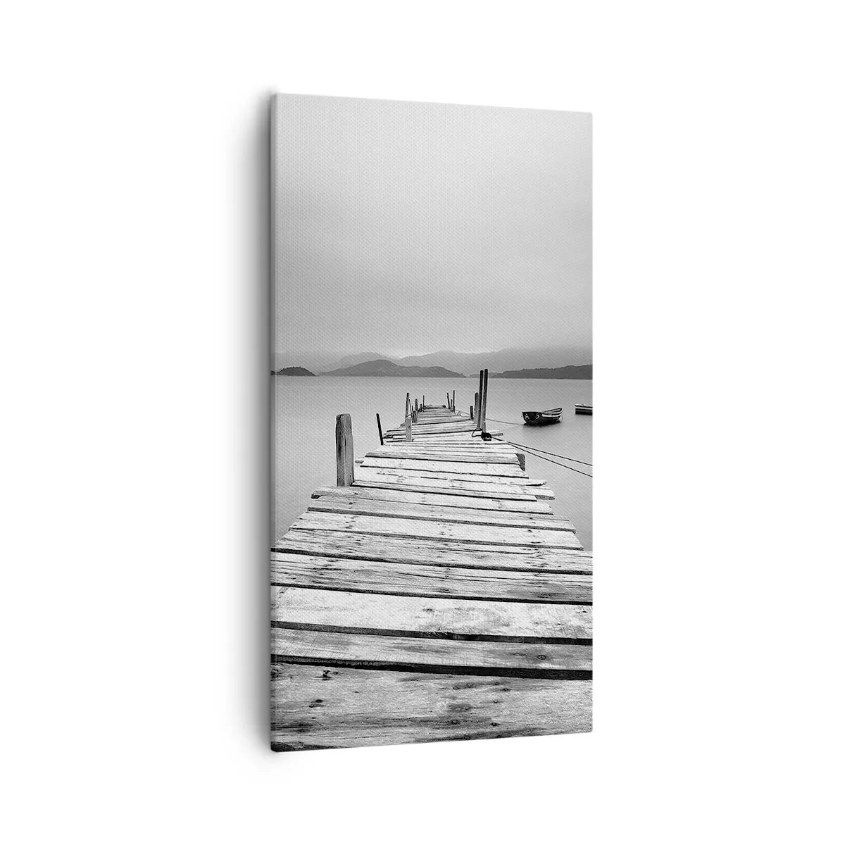 Lærredstryk - Billede på lærred - Ud over bjergene, hinsides havene - 55x100 cm