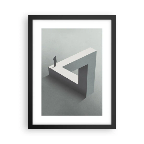 Plakat i sort ramme - Og dog er det muligt - 30x40 cm