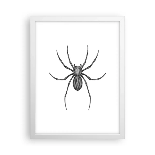 Plakat i hvid ramme - Foruroligende præcision - 30x40 cm