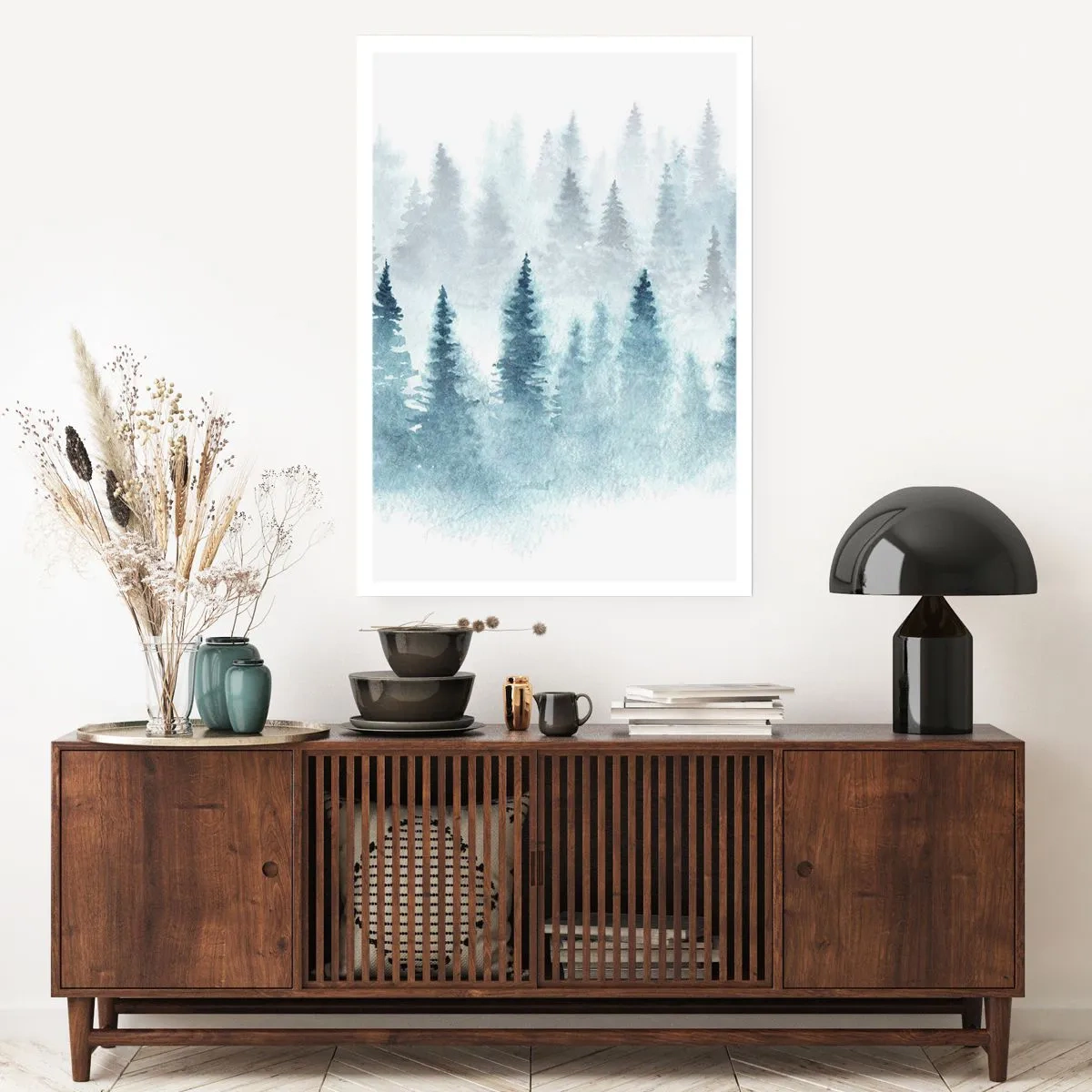 Plakat - Indhyllet i tåge - 30x40 cm