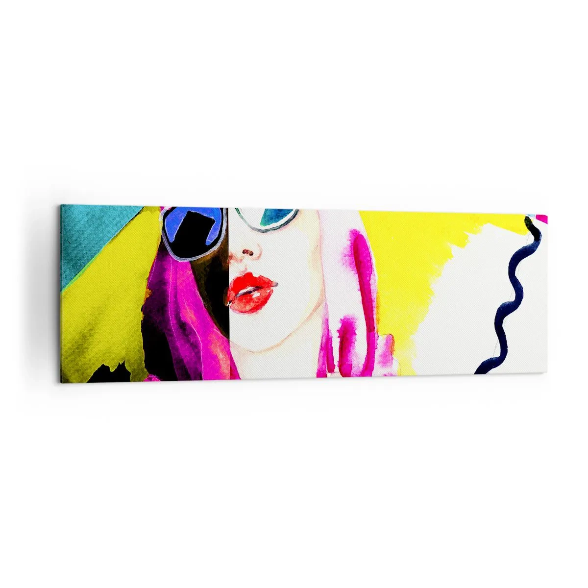 Lærredstryk - Billede på lærred - Jeg er ikke hvid, og jeg er ikke sort - 160x50 cm