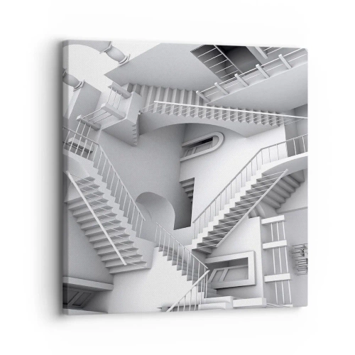 Lærredstryk - Billede på lærred - Rummets paradokser - 30x30 cm