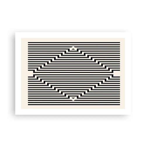 Plakat - Geometrisk illusion - 70x50 cm