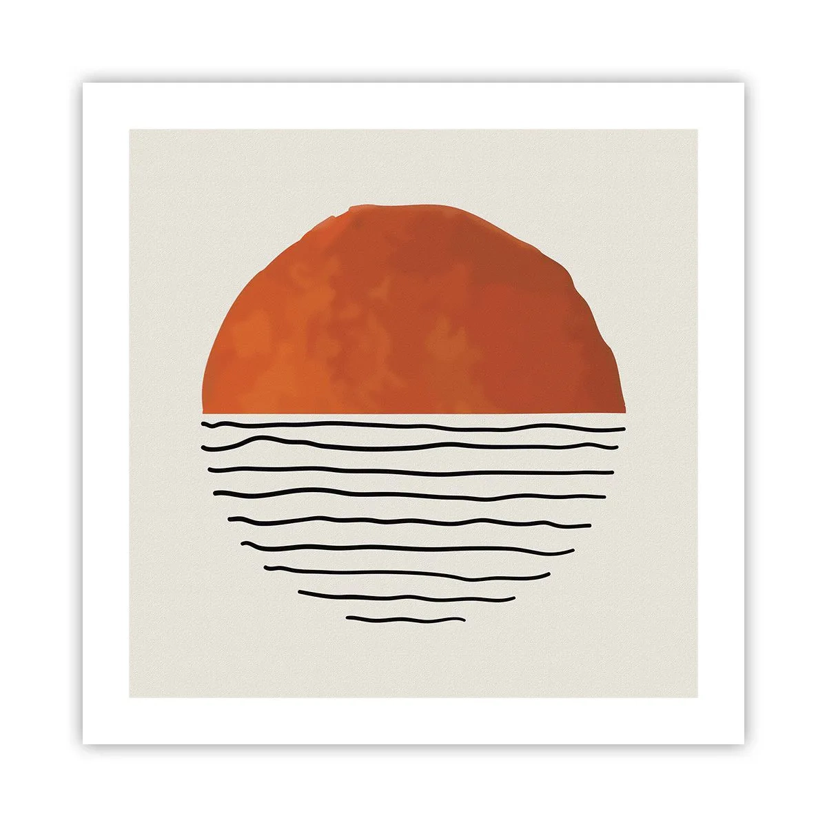 Plakat - I en japansk atmosfære - 50x50 cm