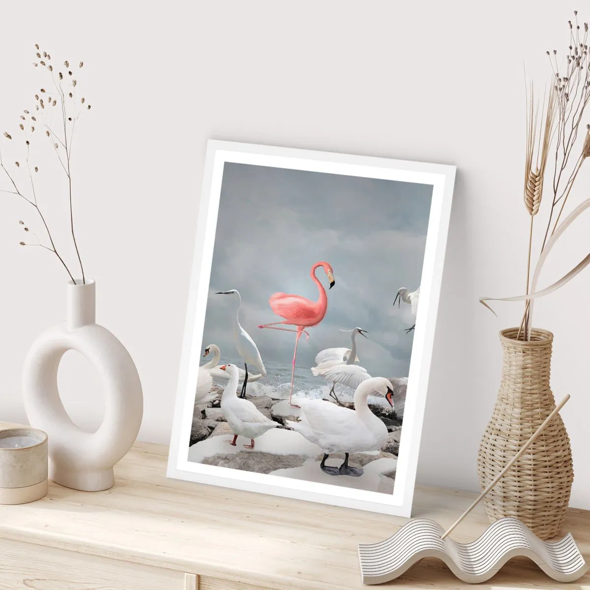 Plakat i hvid ramme - Hvor kommer jeg fra? - 30x40 cm