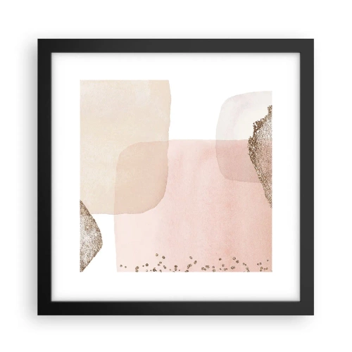 Plakat i sort ramme - Et kig gennem farver - 30x30 cm