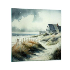 Billede på glas - Væk fra trængsel og travlhed - 40x40 cm