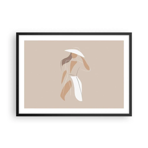 Plakat i sort ramme - Mode er sjovt - 70x50 cm
