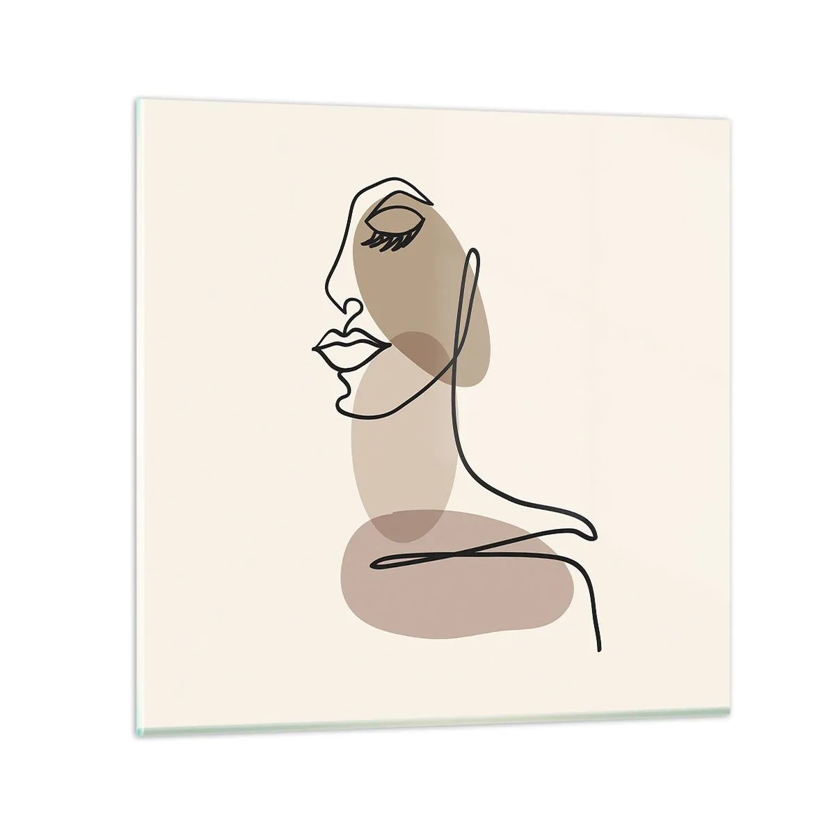 Billede på glas - Lytter til sig selv - 40x40 cm