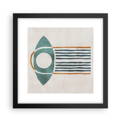 Plakat i sort ramme - Tegn og ritualer - 30x30 cm