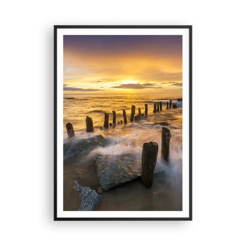 Plakat i sort ramme - Østersøens rå skønhed - 70x100 cm