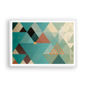 Plakat i hvid ramme - Enhed af mangfoldighed, mangfoldighed af enhed - 100x70 cm