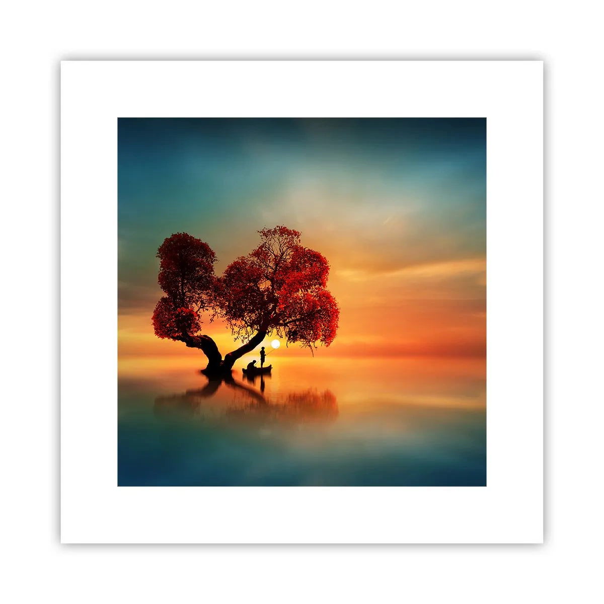 Plakat - Fjern og tavs verdensløshed - 30x30 cm