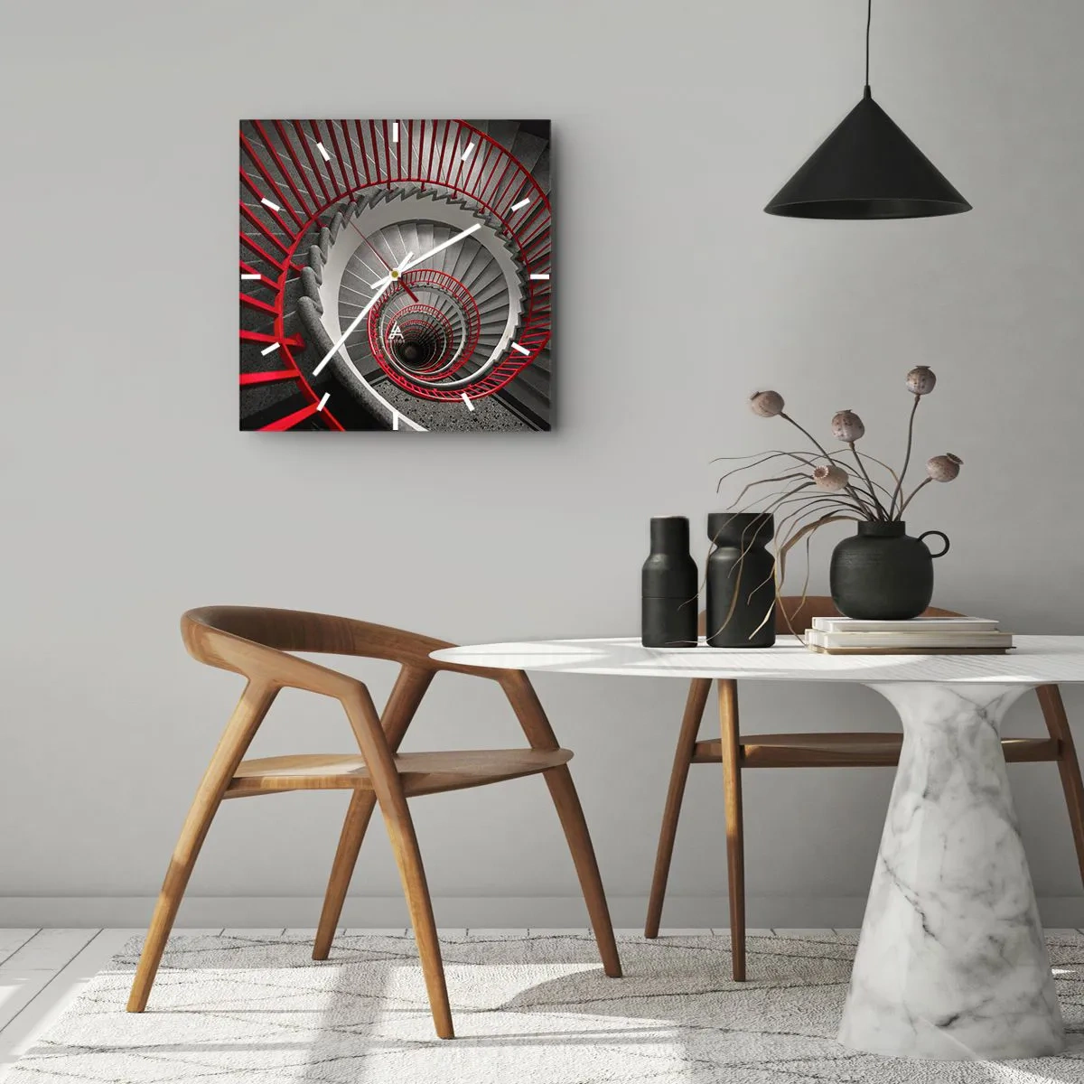 Vægur, Uret - Arkitektoniske lege - 40x40 cm