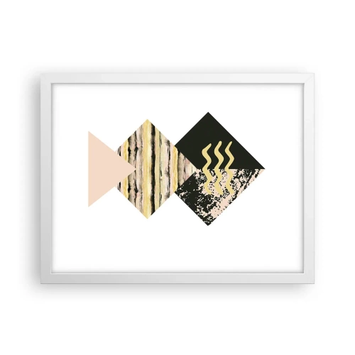 Plakat i hvid ramme - Ikke så simpelt - 40x30 cm