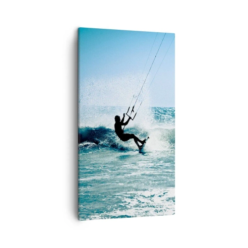 Lærredstryk - Billede på lærred - Lad dig rive med - 45x80 cm