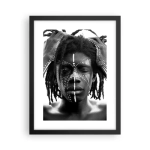 Plakat i sort ramme - Hvor er du? - 30x40 cm