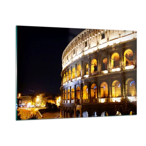 Billede på glas - Legene er ved at begynde - 120x80 cm