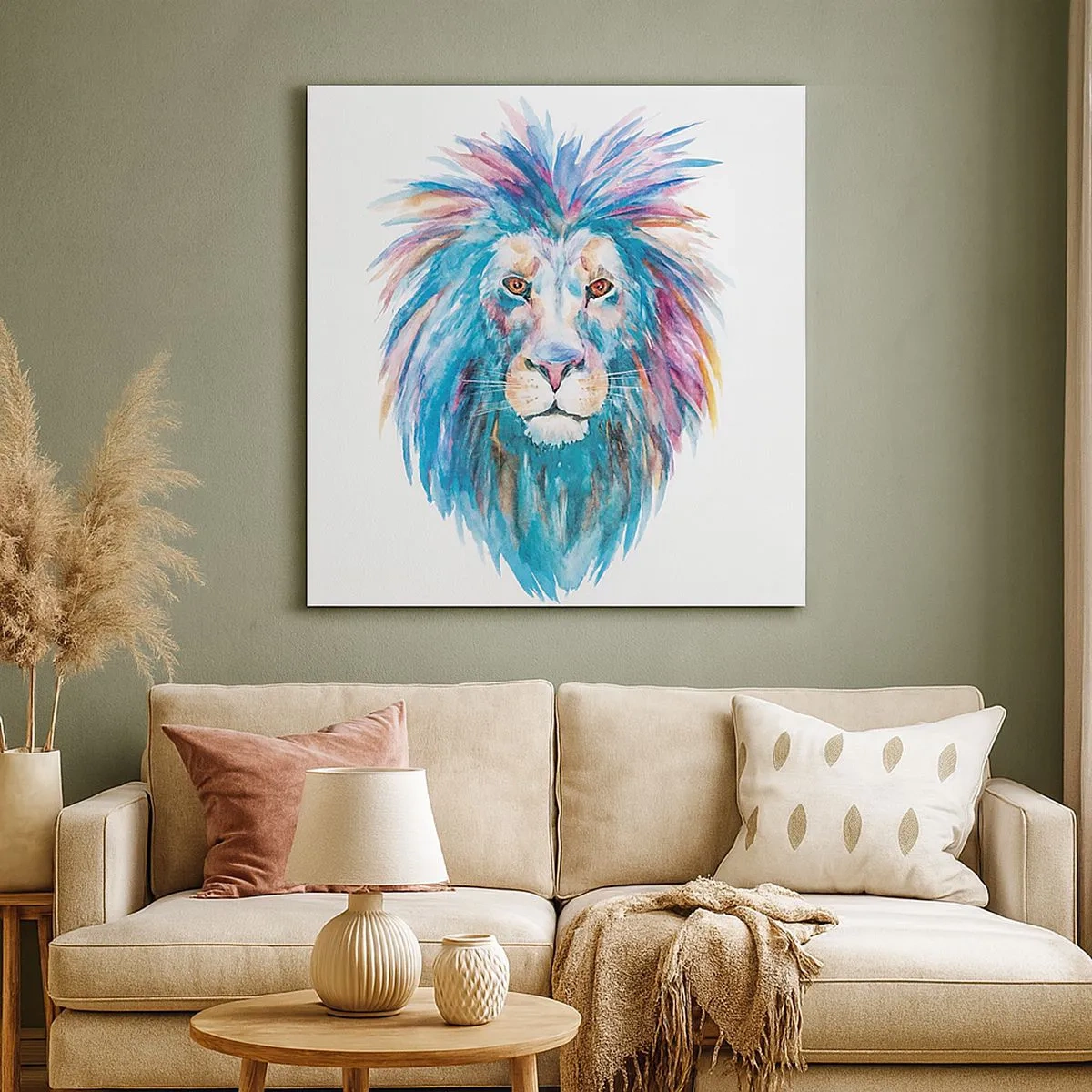 Lærredstryk - Billede på lærred - En elektrificerende aura - 30x30 cm