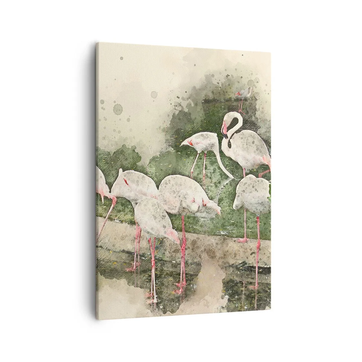 Lærredstryk - Billede på lærred - En eksotisk drøm - 50x70 cm