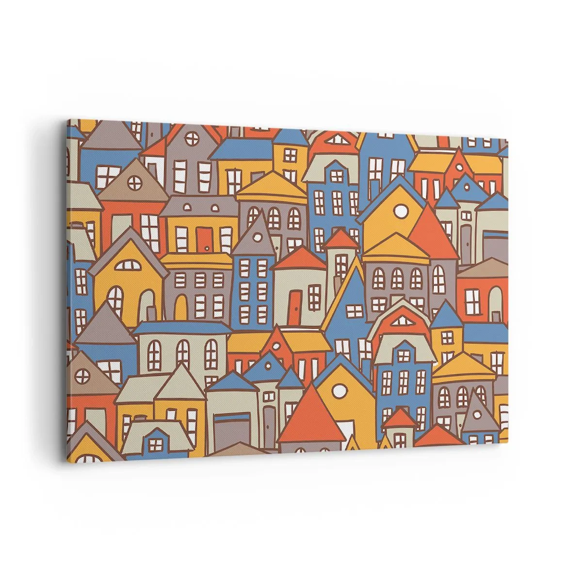 Lærredstryk - Billede på lærred - Bag huset - 120x80 cm