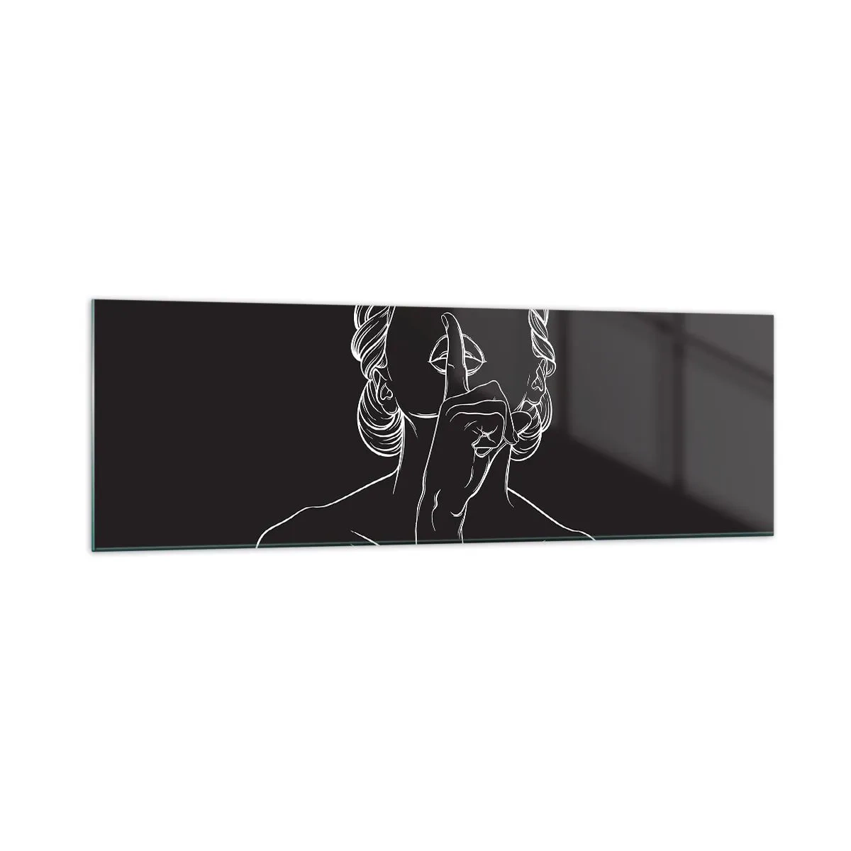 Billede på glas - Skønhed blomstrer i stilhed - 160x50 cm