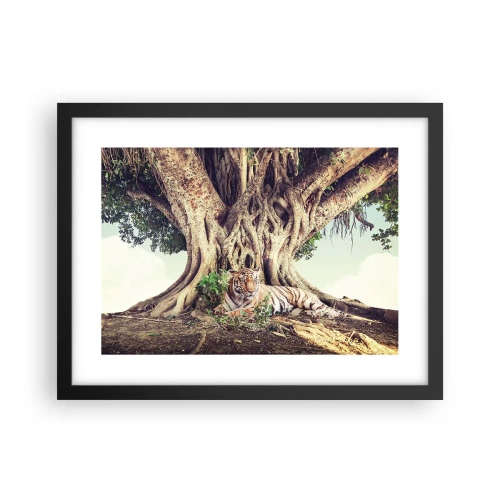 Plakat i sort ramme - Udsigt fra Første Mosebog - 40x30 cm