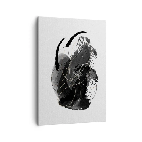 Lærredstryk - Billede på lærred - Kom frem fra det sorte - 50x70 cm