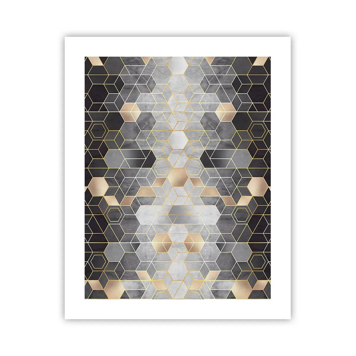 Plakat - Sammensætning af diamanter - 40x50 cm