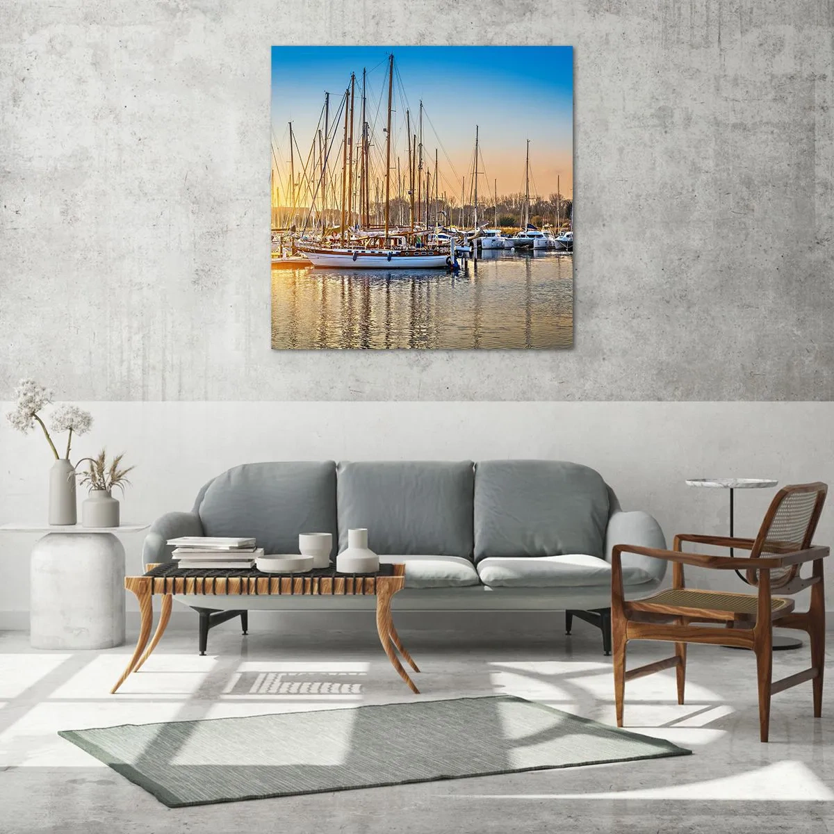Billede på glas - Vinden skal også sove - 70x70 cm