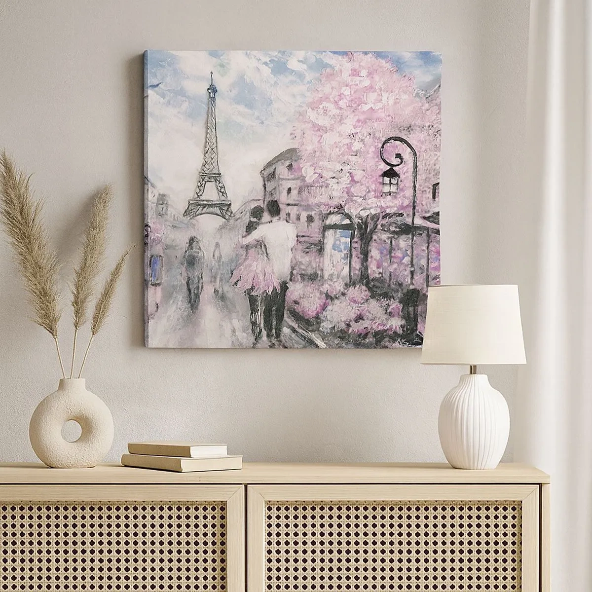 Lærredstryk - Billede på lærred - Hvis du bliver forelsket, er det kun i... - 30x30 cm