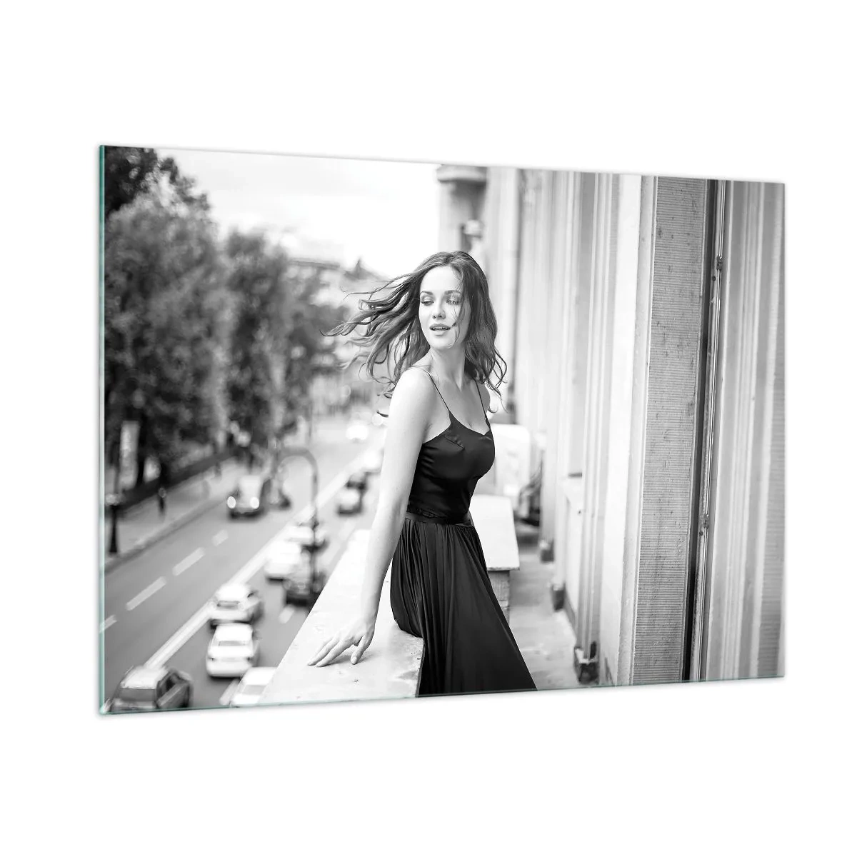 Billede på glas - Bestemt en pariser - 100x70 cm