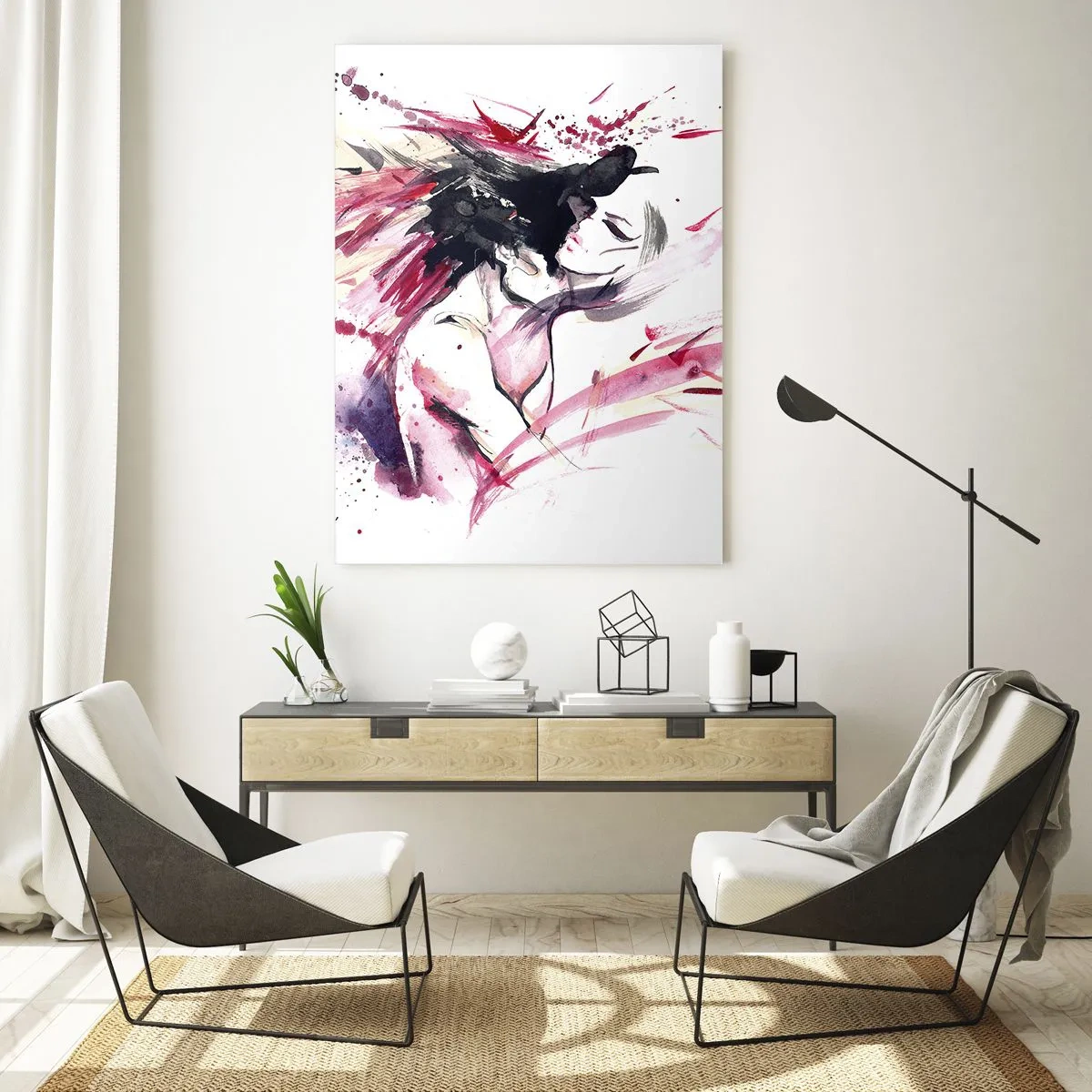 Billede på glas - Kærlighedsopfyldelse - 50x70 cm