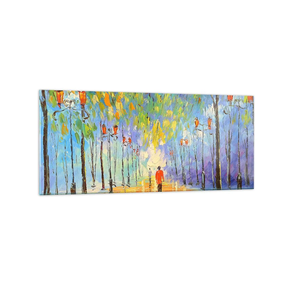 Billede på glas - Nattens sang om regnen - 120x50 cm