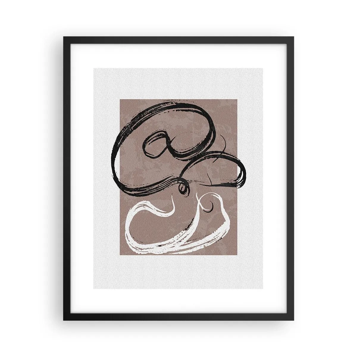 Plakat i sort ramme - Komposition - en søgen efter fuldstændighed - 40x50 cm