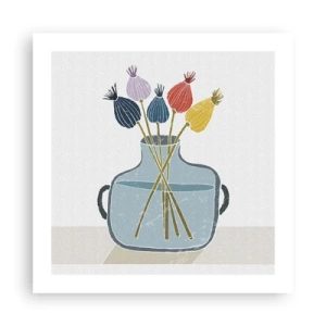 Plakat - Som et valmuefrø - 50x50 cm